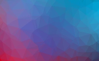 Açık Mavi, Kırmızı vektör çokgen şablonu.