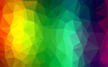 Koyu Çokrenkli, Gökkuşağı vektör çokgen soyut yerleşimi.