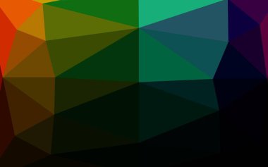 Koyu Çokrenkli, Gökkuşağı vektörü düşük poli düzeni.