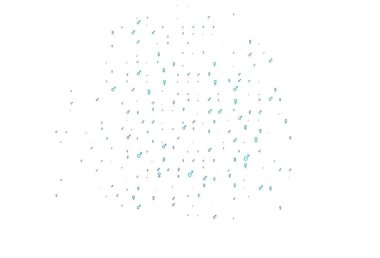 Açık mavi, cinsiyet sembollü yeşil vektör arkaplan. Soyut tarzda, cinsiyet şekilleriyle basit bir gradyan tasarımı. Uniseks duvar kağıtları için modern tasarım.