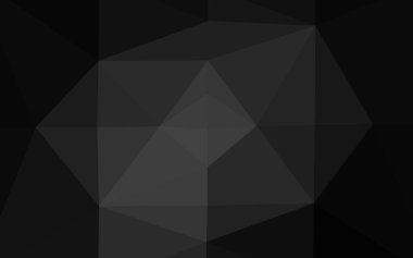 Koyu gümüş, gri vektör bulanık üçgen desen.