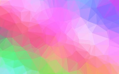 Açık Çokrenkli, Gökkuşağı vektörü soyut mozaik arkaplan.