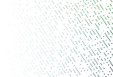 Açık mavi, daire şekilli yeşil vektör düzeni. Bulanık yağmur damlaları olan soyut bir çizim. Marka kitabınız için şablon.