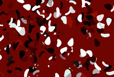 Soyut şekilli açık kırmızı vektör arkaplanı. Renkli rastgele şekillerle modern soyut illüstrasyon. Bir cep telefonu için arka plan.