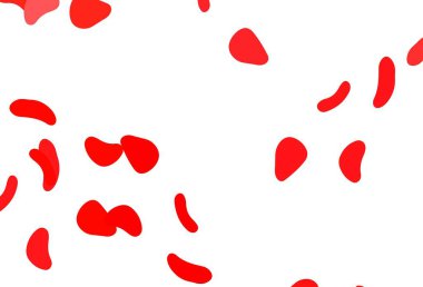 Soyut şekilli açık kırmızı vektör arkaplanı. Soyut tarzda rengarenk gradyan şekilleri olan bir resim. Bir cep telefonu için arka plan.