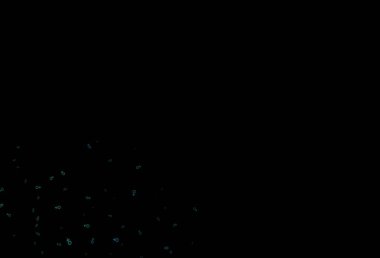 Koyu mavi, cinsiyet sembollü yeşil vektör arkaplan. Renkli gradyan tarzında cinsiyet işaretli akıllı bir illüstrasyon. Randevu siteleri için temel tasarım.