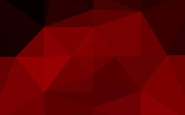 Koyu kırmızı vektör üçgen şablon.