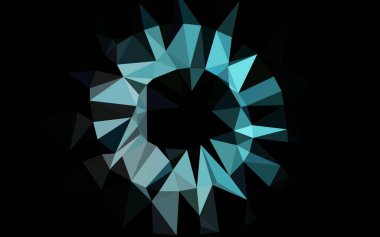 Açık BLUE vektör çokgen deseni.