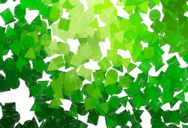 Dairesel olarak açık mor vektör deseni. Çemberler, üçgenler ve küplerle soyut gradyan çizimi. Duvar kağıtları için şablon.