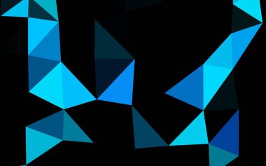 Açık BLUE vektör çokgen yerleşimi.