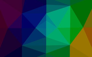 Koyu Çokrenkli, Gökkuşağı vektör üçgeni mozaik dokusu.