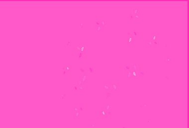 Açık pembe el boyalı vektör dokusu. Doğal yaprağı olan zarif, parlak bir illüstrasyon. Web sitesi için dokulu desen.