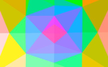 Açık Çokrenkli, Gökkuşağı vektörü soyut çokgen dokusu.