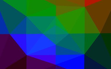 Koyu Çokrenkli, Gökkuşağı vektörü çokgen desen.