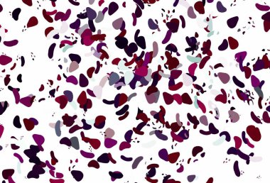 Soyut formlarla açık mor vektör arkaplanı. Soyut gradyan şekilli basit renkli çizimler. İşiniz için en iyi akıllı tasarım.