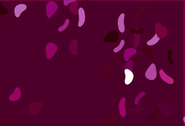 Rastgele şekilli açık mor vektör dokusu. Modern tarzda değişen renkli kaotik formlar. Web siteniz için basit tasarım.