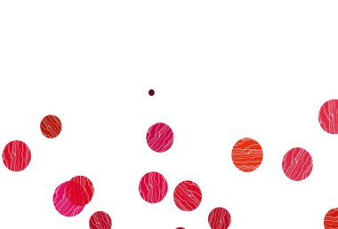 Açık pembe, noktalı sarı vektör arkaplanı. Bulanık dekoratif tasarım baloncuklu soyut tarzda. İş reklamları için tasarım.