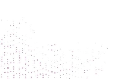 Dikdörtgenli açık pembe vektör arkaplanı. Renkli dikdörtgenleri olan bir resim. Reklamlar için desen.