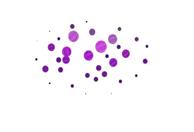 Dairesel açık mor vektör şablonu. Bulanık dekoratif tasarım baloncuklu soyut tarzda. Suyun deseni, yağmur damlaları.