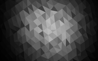 Koyu Gümüş, Gri vektör çokgen arkaplan.