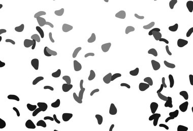 Açık gümüş, kaotik şekilli gri vektör deseni. Modern tarzda değişen renkli kaotik formlar. Duvar kağıtları için zarif tasarım.