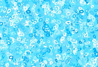 Açık yeşil, daireli kırmızı vektör şablonu. Bulanık yağmur damlaları olan soyut bir çizim. Posterler, afişler için tasarım.