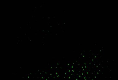 Koyu yeşil vektör şablonu. Basit arkaplanda gradyanı olan soyut yapraklar. Cep telefonlarının arkaplan şablonu.