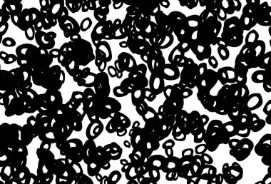 Noktalı siyah ve beyaz vektör arkaplanı. Doğa tarzında bulanık halkaları olan güzel renkli çizimler. Güzel web siteleri için desen.