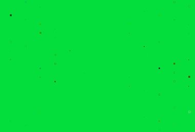 Açık yeşil, dikdörtgenli, kare şeklinde sarı vektör düzeni. Dikdörtgen şekilli soyut çizimler. Cep telefonları için arka plan.