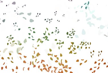 Işık Çokrenkli, gökkuşağı vektör dokusu ve rastgele formlar. Soyut tarzda rengarenk gradyan şekilleri olan bir resim. Web siteniz için basit tasarım.