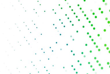 Açık mavi, diskli yeşil vektör dokusu. Renkli su damlaları olan modern soyut çizimler. İş reklamları için tasarım.