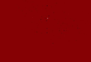 Kart işaretli açık kırmızı vektör arkaplanı. Kalplerin, maça, sinek ve elmasların işaretleriyle renkli bir değişim. Kumarhanelerin kartvizitleri için şablon.