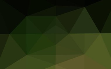 Koyu yeşil vektör bulanık üçgen dokusu.