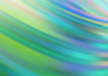 Açık Mavi, çizgili yeşil vektör şablonu, oval.