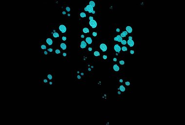 Koyu mavi, sıvı şekilli yeşil vektör şablonu. Bulanık baloncuk şekilli bir örnek. İş tasarımınız için mermer biçimi.