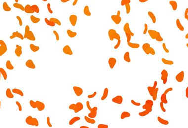 Karmaşık şekilli açık turuncu vektör deseni. Rastgele şekillerle soyut tarzda dekoratif tasarım. Bir cep telefonu için arka plan.