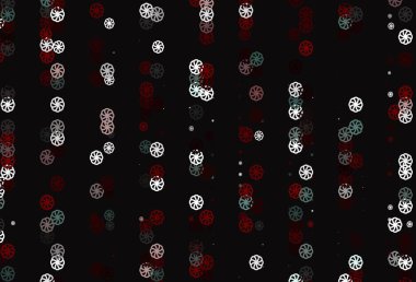 Buz taneli açık kırmızı vektör şablonu. Buz kristalleri ile modern geometrik soyut çizim. Bu kalıp yeni yıl ilanı, broşürler için kullanılabilir.