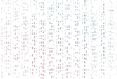 Açık mavi, baloncuklu kırmızı vektör arka planı. Doğa tarzında bulanık halkaları olan güzel renkli çizimler. Suyun deseni, yağmur damlaları.