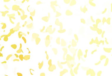 Açık sarı, soyut formlu turuncu vektör arkaplan. Modern tarzda değişen renkli kaotik formlar. Kartvizitiniz için modern tasarım.