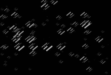 Koyu gümüş, gri vektör arkaplan ve düz çizgiler. Soyut şablondaki çizgilerle dekoratif parlak çizimler. İş ilanınız için akıllı tasarım.