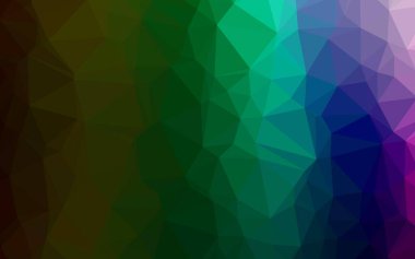 Koyu Çokrenkli, Gökkuşağı vektör üçgeni mozaik dokusu.