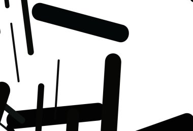 Tekrarlanan çubuklarla koyu mavi bir şablon. Soyut şablondaki çizgilerle dekoratif parlak çizimler. Reklamınız, posteriniz, afişiniz için en iyi tasarım.