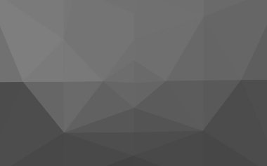 Koyu gri arkaplanın soyut düşük poli tasarımı