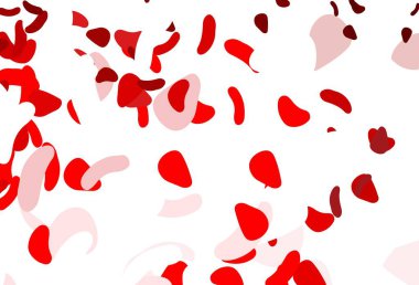 Rastgele biçimlerde açık kırmızı vektör dokusu. Rastgele şekillerle soyut tarzda dekoratif tasarım. Duvar kağıtları için zarif tasarım.