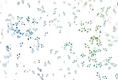 Açık mavi, rastgele şekilli yeşil vektör dokusu. Soyut gradyan şekilli basit renkli çizimler. Bir cep telefonu için arka plan.