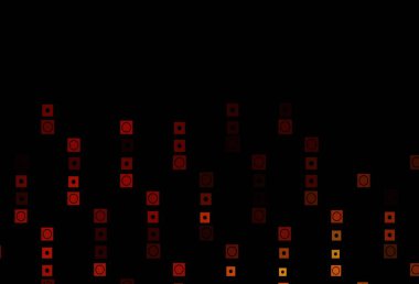 Daireli koyu turuncu vektör şablonu, dikdörtgenler. Renkli dikdörtgenleri ve daireleri olan güzel bir illüstrasyon. Reklamlar için desen.