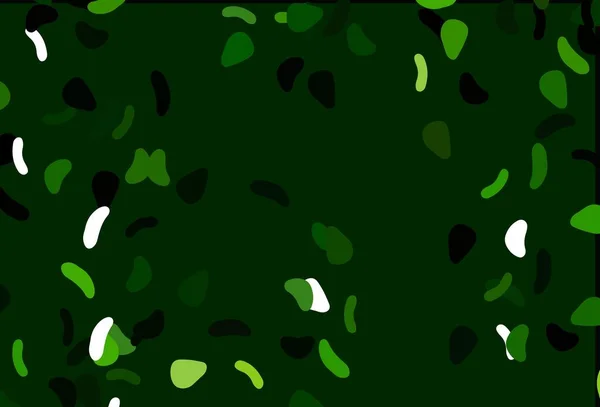 Светло Зеленый Векторный Узор Хаотичными Вкраплениями Современная Абстрактная Иллюстрация Красочными — стоковый вектор