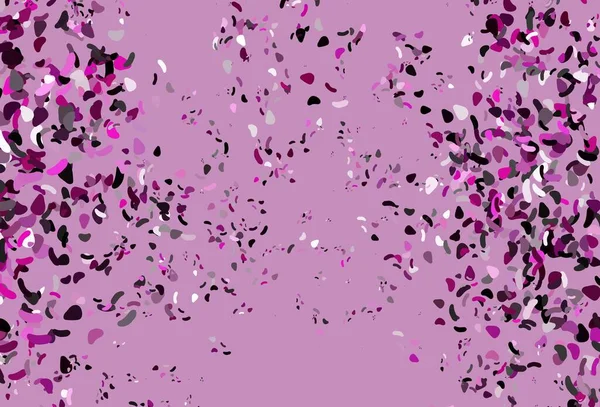 Fond Vectoriel Rose Clair Avec Des Formes Abstraites Formes Chaotiques — Image vectorielle
