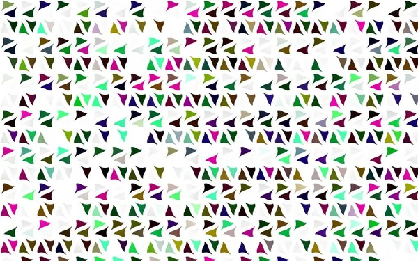Light Multicolor Layout Vettoriale Arcobaleno Con Linee Triangoli — Vettoriale Stock