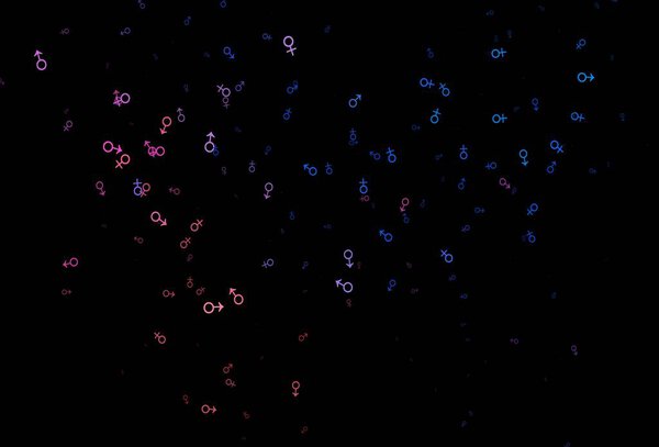 векторный фон, абстрактные цифровые обои с гендерными символами